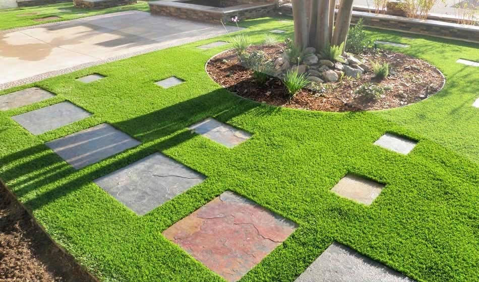 Cỏ nhân tạo sân vườn tại Hậu Giang
